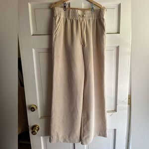 Urban outfitters high waisted, wide leg faux corduroy pant